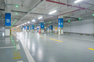 parking lot in Birmingham city centre