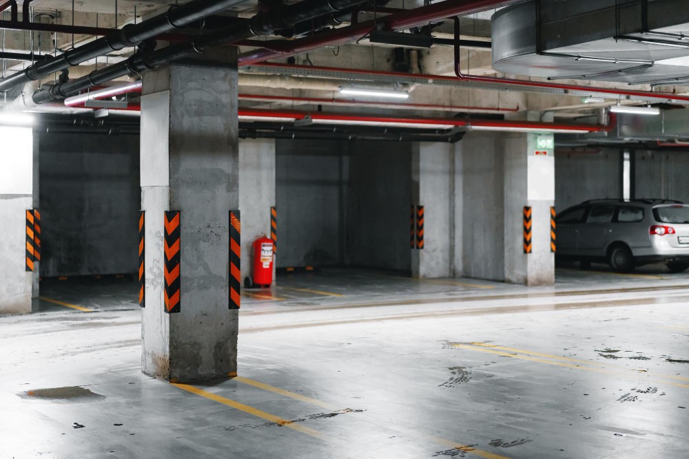 parking lot in Birmingham